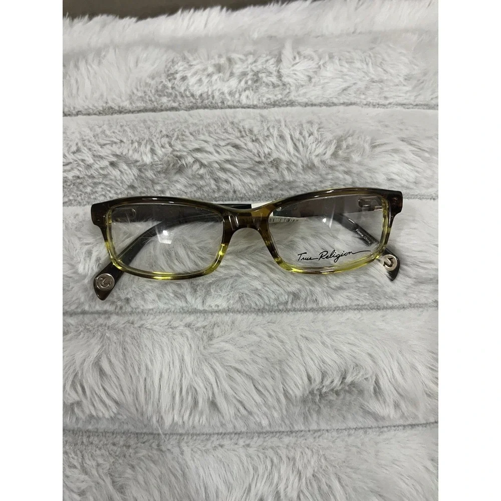 True Religion Eyeglasses Frames Johnny Tofa 53-17-145 Brown‎ Tortoise